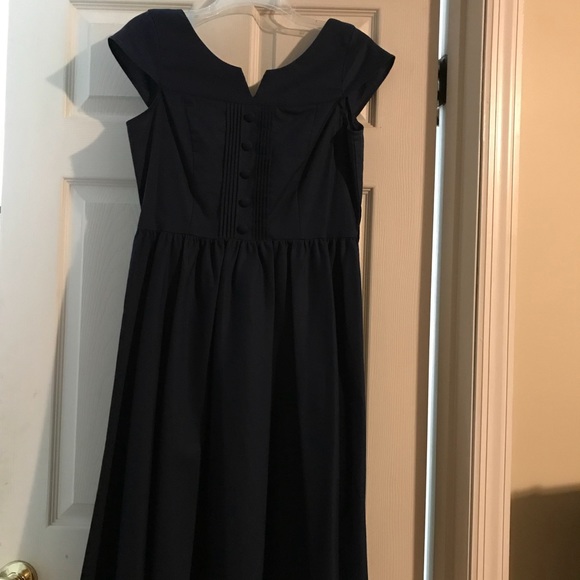 Retrolicious vintage style dress. Small. Navy. NWT - Picture 2 of 8